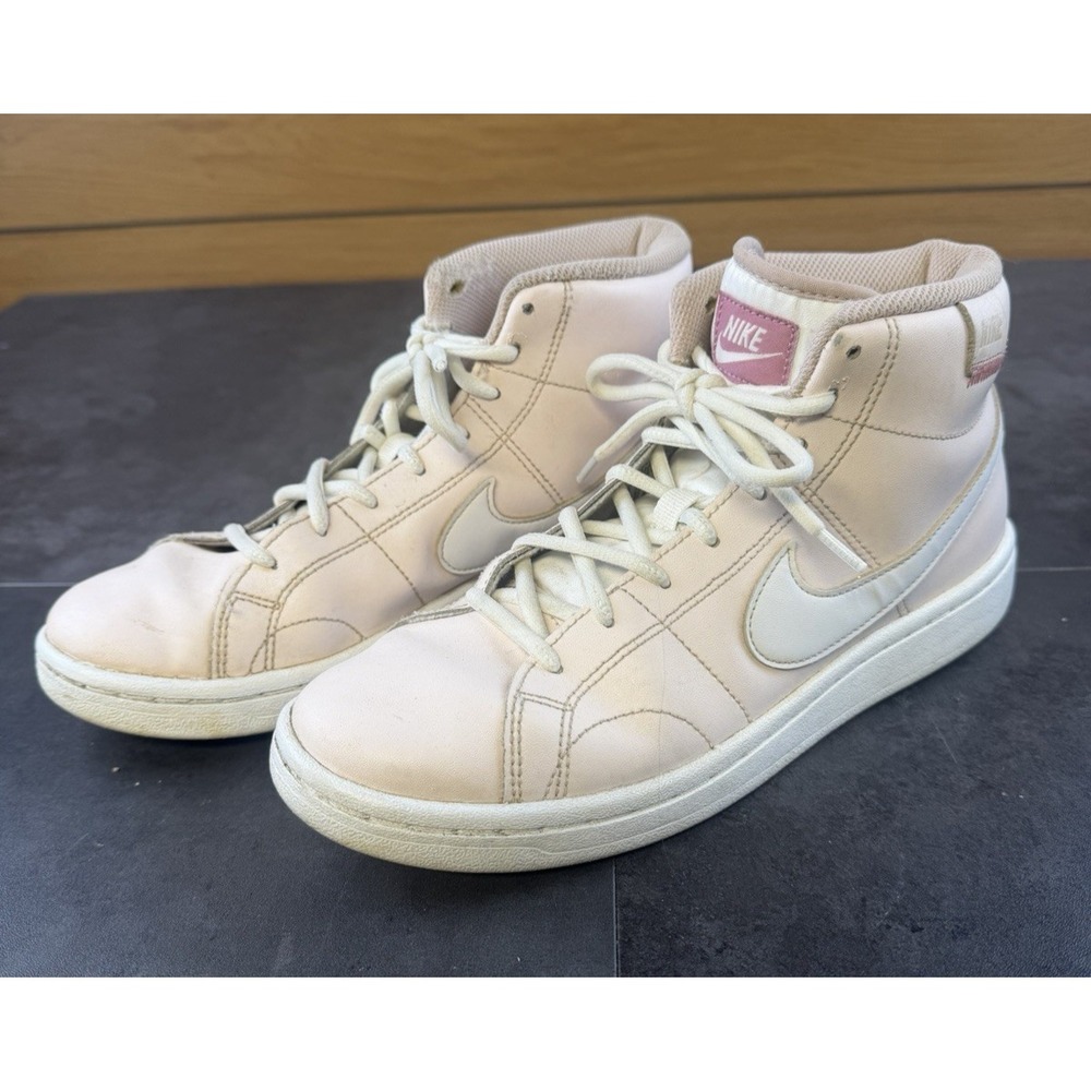 Nike Court Royale 2 Women's Pink Leather Mid High Top Size 8